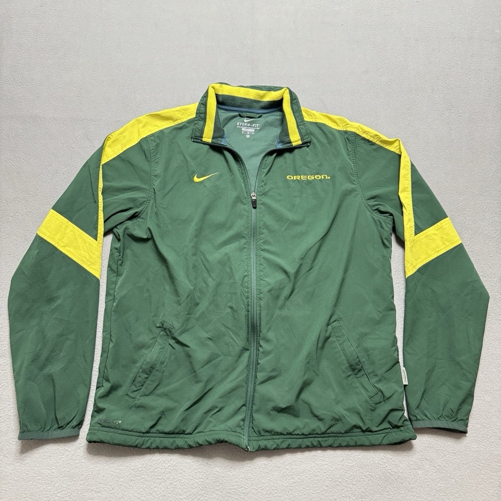 Nike Oregon Ducks Storm Fit Full Zip Windbreaker Jacket XL Green